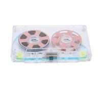 Generic Blank Music Cassette Recording, 46 Minutes Transparent Reel to the Cassette Reel Low Noise (Roseate)