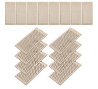 Generic Blank Wooden Bookmarks 16 Pcs Cross Stitch Embroidery DIY Lightweight Crafting Tags for Students and Special
