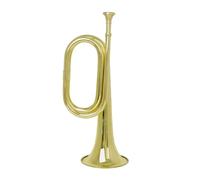 Generic Blowing Bugle Brass Instrument Marching Trumpet Musical Instrument Brass Cavalry Trumpet Made of Thickened Brass with Powerful Sound And Comfortable