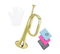 Generic Blowing Bugle Marching Bugle Scouting Trumpet Cavalry Trumpet for Orchestra School Band, Gold