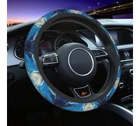 Generic Blue Print Steering Wheel Cover Non-Slip Car Steering Wheel Protection Covers Women Men Car Accessories For Suvs Trucks Sedans Cars