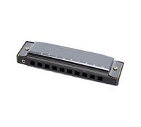 Generic Blues Harmonica, Versatile 10 Hole C Key Harmonica for Students and Adults, Great for Daily Practice and Jamming, Compact Size (Black)