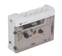 Generic Bluetooth Cassette Tape Player Portable Retro Stereo Support Recording for Household Parks Car, ABS Copper White 4.7 X 3.6 X 1.3in