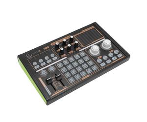 Generic Bluetooth DJ18 Sound Mixer Multi Effect Noise Reduction Live Sound Card for 48V Microphone, Colorful Lights for Streaming|Powerful Home Studio Equipment