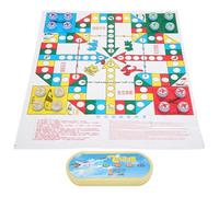 Generic Board Games for Family Night Kids Flying Chess Plastic Flights Game with Oval Box Portable Board Set & Chinese Checkers Parent Child Family Party