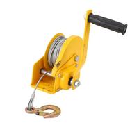 Generic Boat Trailer Winch, Heavy Duty Hand Winch Heavy Duty Hook with 10m Rope, 1200lbs Load Capacity, Self Locking Manual Crank Winch for ATV RV Boat Trailer Truck Marine Winch
