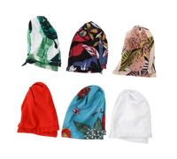 Generic Bohemian Style Stretch Headband 6pcs Set Red Green Black White Cream Dark Green Decorative Hair Accessories for Women Easy to Wear for Daily Use