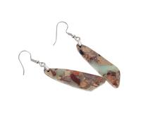Generic Boho Stone Drop Earrings with Retro Style for Women 1 Pair Lightweight Comfort and Resistant to Fading Unique Geometric Dangle Earrings Party Accessory