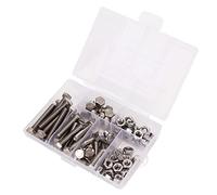 Generic Bolts And Nuts Kit, Screw/Fastener Assortment Stainless Steel Proof M6 Hex Screw And Nut Kit 80 Pcs M6 Hex Screw Set for Industrial Furniture