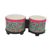 Generic Bongo Drum Set 5 Inch 6 Inch Ideal Hand Percussion for Kids Adults Durable Plastic and Rubber Construction (Blue Texture)