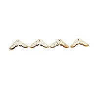 Generic Book Corner Protectors, Photo Corners For Scrapbooking Scrapebooking Vintage Photo Album Diary Protectors 50pcs Book Metal For Desk Jewelry (C086 yellow)