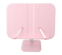 Generic Book Stand for Reading, Textbook Stand Pink Adjustable for Cookbook (Lifting Type)