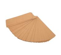 Generic Bookmark Cases DIY Crafts Pen Sleeves 5.9x1.8 Inch 50 Pieces for Display Necklaces Earrings (Brown)