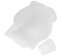 Generic Bottle and Handmade Crafts with for Creative Design Love-Shaped Silicone Mold Multi-Functional Use White Drift Bottle Making Mold DIY Crafts Home Decoration