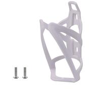 Generic Bottle Holder Bottle Rack Polycarbonate Lightweight 30g One Piece Secure Clamp Waterproof Dustproof Resistant for Mountain Bikes Road Bikes Folding, White, With Screws
