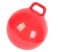 Generic Bouncing Ball Game, Space Hopper with Handle Hoppers For Kids Toy Iron For Boys Girls Adult Jumping Ball Toy (Red)