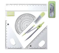 Generic Bousson Set - Geometry Set, Geometry Kit for Artists and Students | Geometry Set with School Storage Box, Speaker and Compass Ensemble