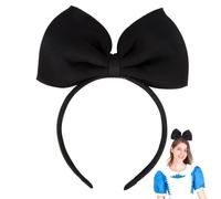 Generic Bow Headbands Headdress for Women and Girls, Perfect Hair Accessories for Alice in Wonderland Cosplay (Black)