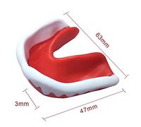 Generic Boxing Loutsguard Durable Eva Sports Bot Guard for Adults, Unique Design, Suitable for Boxing and Soccer Training (Red White)