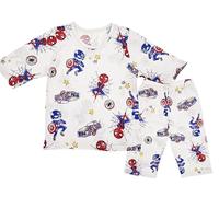Generic Boys Pyjamas Spider Nightwear 100% Cotton Organic Toddler Clothes Kids Sleepwear Long Sleeve Pjs Sets 2 Piece Outfit Gift 3-4 Years