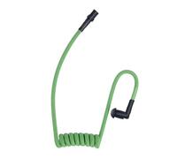 Generic Braided Acoustic Coil Tube Knitted Nylone Moisture Resistant Radio Earpiece Replacement with Bright Color (Green)