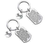 Generic Brands MYSOMY Twin Jewelry Twin Sister/Brother Gift Twin Matching Keychain Set I’m Your Twin You’re My Twin Keychain (Twins keychain set-)