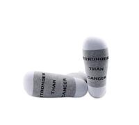 Generic Brands PYOUL 1 Pair Cancer Awareness Gift Cancer Survivor Gift Stronger Than Cancer Socks Kicking Cancer's Ass (Stronger Than Cancer)