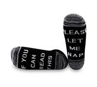 Generic Brands PYOUL 1 Pair Nap Socks Nap Time Socks You Can Read This Please Let Me Nap Socks Gift For Men Or Women (Let Me Nap)