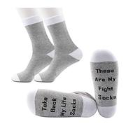 Generic Brands PYOUL 2 Pairs Cancer Socks Cancer Survivor Gift Take Back My Life Socks These Are My Fight Socks (Take back my Life)