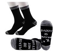 Generic Brands PYOUL 2 Pairs Mom/Dad Socks Please Do Not Disturb Mommy/Daddy Is Napping Socks Funny Socks Gift For Mom/Dad Nap Time Socks (daddy Is Napping set of 2)