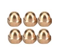 Generic Brass Acorn Nut Kit Dome Head Cap Hex Nuts Set, For Fix Tires And Axles Brass Cap Acorn Kit For Fix Tires And Axles (M12(5PCS))