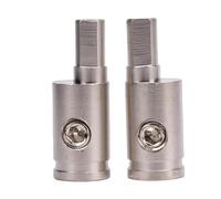 Generic Brass Amp Input Reducers, Stable Output Accurate Robust Metal Amplifier Input Reduction Adapter Secure Connection for Vehicle Sound Systems (4GA to 4GA)