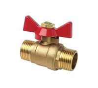 Generic Brass Ball Valve with Butterfly Handle, Multi-Purpose Shut Off Valve for Water Oil, 1/4 3/8 1/2 3/4 Inch ((3/4",F-F)