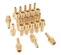 Generic Brass Barbed Fitting Coupler/Connector 3/16" Hose Barb X 1/8" Male Npt (Pack of 25)