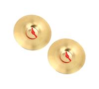 Generic Brass Crash Cymbal Bright Collision Sound Instrument Pair, Simple to Play for Various Music, 5.79", Yellow