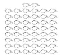 Generic Brass Earring Hooks Color Lasting French Ear Wire Hooks for Creating DIY Jewelry 50Pcs Set (White)