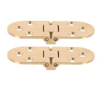 Generic Brass Folding Flip Top Hinges with Convenient Installation and Smooth Design for 2pcs for Cabinet Door Suitable for Desktop and Folding Tables