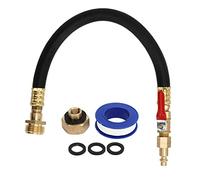 generic Brass Garden Hose Adapter, Durable Flexible Quick Connect for Winterizing Sprinkler Systems, RV, Faucets with Blow Out Method, Frost Protection Combo Kit