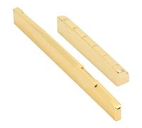 Generic Brass Guitar Nut and Saddle Set 6 String Musical Accessories for Enhancing Acoustic Sound Quality (Upper pillow with 76 lower pillow)