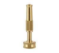 Generic Brass Hose Nozzle with Thread Rotation Design and Adjustable Water Pressure for Watering Flowers and Car Washing, Includes Water Stop Washer, Sturdy Garden Watering Equipment