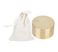 Generic Brass Vintage Coin Storage Box Dust Proof Container for Jewelry for Retro Enthusiasts 3 Sizes (L)