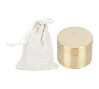 Generic Brass Vintage Coin Storage Box Dust Proof Container for Jewelry for Retro Enthusiasts 3 Sizes (S)