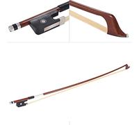 Generic Brazilwood Round Stick Ebony Frog Cello Bow Well Balanced Playing for Violin Accessories