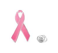Generic Breast Cancer Awareness Ribbon Enamel Pins Elegant Pin Badge Accessories Charity Event Brooches Pink Women Girls Clothes Decor Gifts For Ladies for Mom Family (1Pc A-a,2.3x3.9cm)