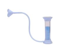 Generic Breathing Dumbbell Adjustable Deep Breathing Trainer Plastic Exercise Device with Abdominal Training Respiratory Muscle Workout for Home Office Adults (Blue)