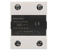 Generic BRM-40DA Compact 40A Solid State Relay for Industrial Automation Process, for Numerical-Controlled Machinery Black