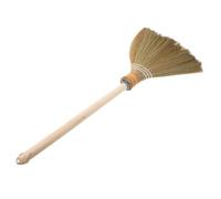 Generic Broom for Easy Cleaning with Detachable Design Handmade Corn Miscanthus Sweeping Brush and Soft Bristles , Wooden Handle at Home and Garden