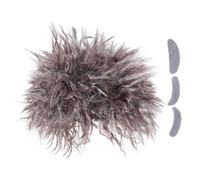 Generic Brown Braid Scientist Wig Set with Self-adhesive Mustache and Eyebrows for Adults Realistic Crazy Professor Costume Accessory for Halloween Party and Cosplay