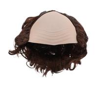 Generic Brown Monk Bald Cap Wig with Side Hair - Synthetic Funny Party Accessory for Men’s Halloween, Christmas and New Year Cosplay