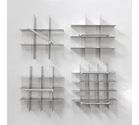 Generic Brownie Cutter, 9x9 Inch, 9 Pcs, Stainless Steel, Heavy Duty, Ensures Perfect Crispy Edges, Baking Pan or Slicer, Cake Portion Cutter